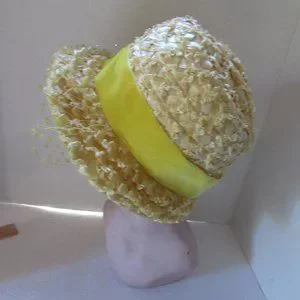 Sunny Yellow Vintage Bucket Style Hat Voguemont Chicago Voguemont Chicago | Accessories | Sunny Yellow Vintage  main image 2